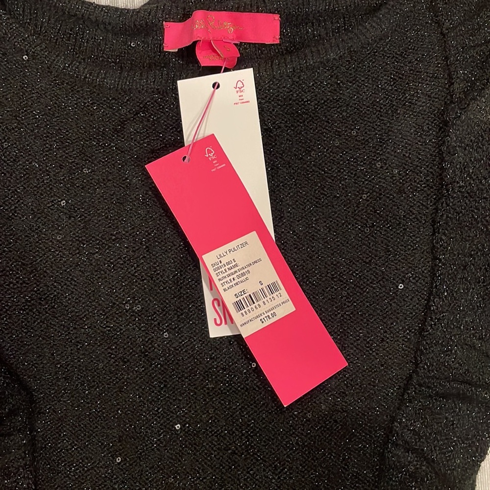 NWT! Lilly Pulitzer Ruth Sequin Sweater Dress - Picture 5 of 6